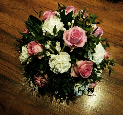 Pink and White Posy Arrangement