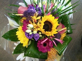 Bright mixed bouquet
